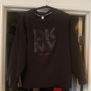 DKNY Men's Dark Gray Crewneck Sweater
